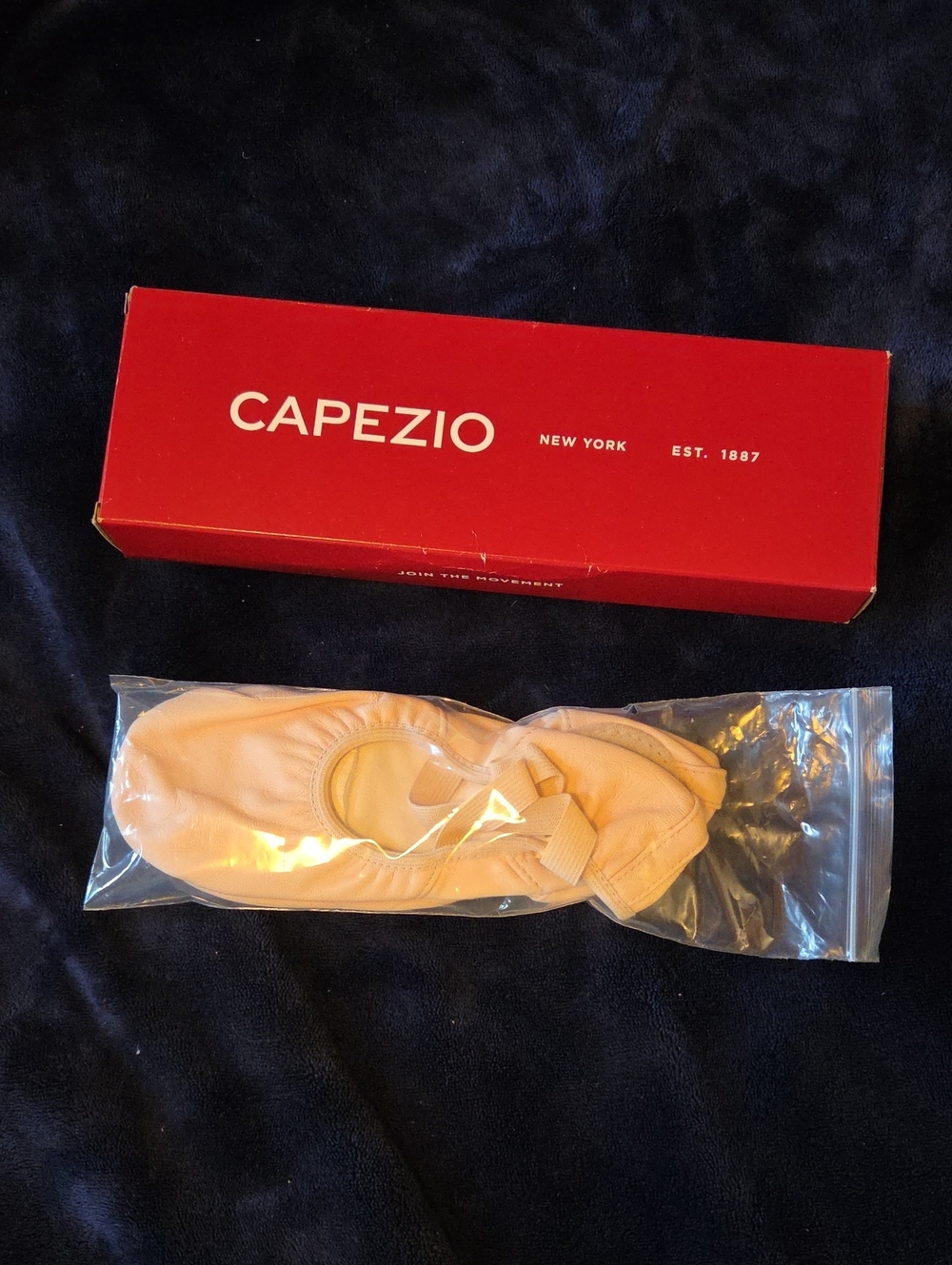 Women's Capezio Leather Hanami Ballet Shoes In Light Pink - NEW